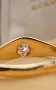 Дамски Златен Пръстен Арт Деко 18к/750 Диамант Old mine cut London 1920г , снимка 6