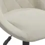 vidaXL Бар табуретка, кремава, кадифе, снимка 7