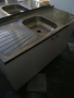 Кухненски шкаф с мивка бордова 120/50 средно корито , снимка 4
