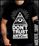Тениска с щампа DONT TRUST ANYONE, снимка 1 - Тениски - 36500468