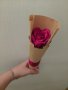 Букет от 1 сатенена роза 
