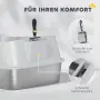 PawHut Котешка тоалетна от неръждаема стомана, снимка 5