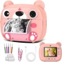 Инстантен детски фотоапарат Фотоапарат за моментни снимки принтер , снимка 1