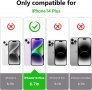 Нов прозрачен калъф кейс гръб за iPhone 14 Plus + 2 броя протектори за екран Защита Айфон, снимка 2
