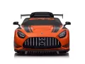 Mercedes-Benz GT3 AMG 12V - Детска акумулаторна кола, Оранжев, EVA гуми, снимка 4