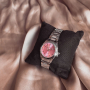 Страхотно ново дамско часовниче с розово лице , снимка 1