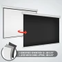 Екран за проектор Jago® - Ръчно изтеглящ се, прибиращ се, 16:9/4:3/1:1, HD 4K 3D (203x152 cm - 100"), снимка 7