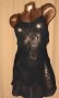 М/L Черна къса ,прозрачна нощница с пандели , снимка 4