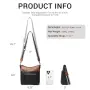 Дамска crossbody чанта Shrrie от веган кожа с регулируема презрамка и 5 отделения, снимка 5