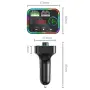 FM трансмитер 12V/24V с Bluetooth 5.0 3 зарядни изхода и LED, снимка 3