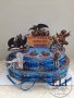 Картонена торта Дракони ездачите от Бърк
