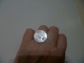 Красив сребърен пръстен с емайл и цирконий, снимка 5