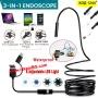Ендоскоп камера за андроид телефон, компютър 2м, 5м, 10 метра, ендоскопска камера - КОД 1244, снимка 4