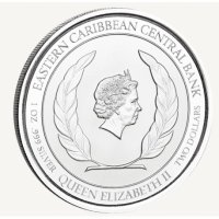 1 oz Сребро Източни Кариби - Св. Лусия 2022, снимка 2 - Нумизматика и бонистика - 40706119