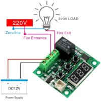 Терморегулатор W1209 DC 12V и AC 220v цифров контролер, снимка 1 - Друга електроника - 40291090