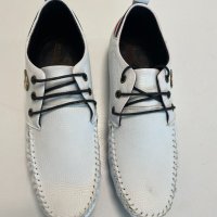 Мъжки обувки от Естествена кожа - Бели - 40, снимка 2 - Официални обувки - 41540534
