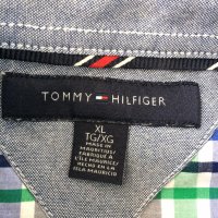Tommy Hilfiger Мъжка памучна риза каре със стандартна кройка, снимка 6 - Ризи - 41561926