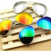 мъжки сльнчеви очила Ray Ban Aviator огледални имат UV400 защита, снимка 5 - Слънчеви и диоптрични очила - 42065624