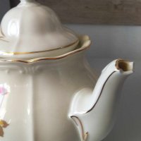 Немски порцеланов чайник Bavaria, снимка 4 - Антикварни и старинни предмети - 44213717