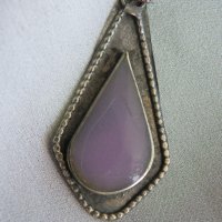 Сребърен медальон с емайл, снимка 4 - Колиета, медальони, синджири - 41998674
