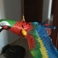 Летяща/висяща играчка Електрически папагал, снимка 3 - Електрически играчки - 40952165