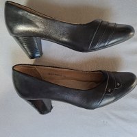 Черни обувки от еко кожа , снимка 3 - Дамски елегантни обувки - 41484515