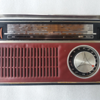 Антикварно кожено радио !, снимка 1 - Радиокасетофони, транзистори - 36345052