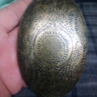 Стара бронзова апликация , снимка 2 - Антикварни и старинни предмети - 33951921