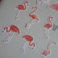 Стикери фламинго и перца, снимка 3 - Други - 35934159