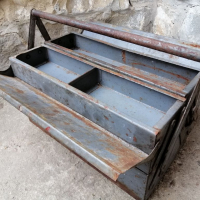 Стара Соц Метална Кутия За Инструменти / 7 кг. , снимка 2 - Други инструменти - 36287957