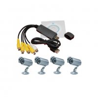 0128 4 канален USB Capture DVR платка за видеонаблюдение Easy CAP, снимка 4 - Друга електроника - 35799936