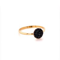 Златен дамски пръстен 1,07гр. размер:56 14кр. проба:585 модел:17780-6, снимка 3 - Пръстени - 41481849