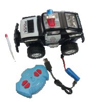 Полицейски джип с дистанционно управление, акумулаторна батерия и USB зарядно,24*16*13см, снимка 1 - Коли, камиони, мотори, писти - 37427571
