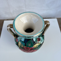 Уникална ръчно изработена порцеланова ваза. №2110, снимка 7 - Антикварни и старинни предмети - 36190304