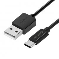 Кабел USB2.0 към USB Type C 1m Черeн Orico BTC-10-BK Cable USB - USB Type C M/M, снимка 1 - Кабели и адаптери - 34333480