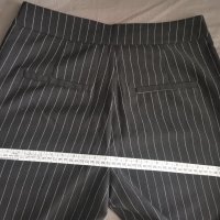 Черен панталон с бяло рае , снимка 3 - Панталони - 42012910