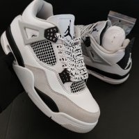 Чисто Нови Оригинални Обувки Кецове Nike Air Jordan Retro 4 Military Black White Panda размер 44 , снимка 3 - Кецове - 39001419