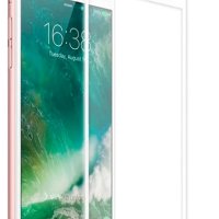 Стъклен протектор iPhone 6 / 7 / 8 в бял цвят, снимка 1 - Фолия, протектори - 44435377