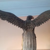Голям дървен орел - ръчна изработка от Русия/СССР, снимка 5 - Други ценни предмети - 41589620