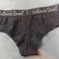 Victoria's Secret M черни дантелени бразилиани, снимка 3 - Бельо - 39546833