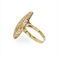 Златен дамски пръстен 2,63гр. размер:55 14кр. проба:585 модел:22338-1, снимка 3 - Пръстени - 44376101