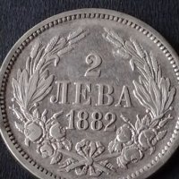 Сребърна монета 2 лева 1882г. КНЯЖЕСТВО БЪЛГАРИЯ СЪЕДИНЕНИЕТО ПРАВИ СИЛАТА ЗА КОЛЕКЦИОНЕРИ 38569, снимка 3 - Нумизматика и бонистика - 41524109