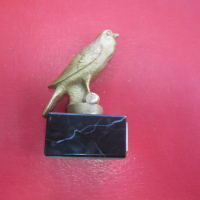 Невероятна бронзова пластика статуетка фигура 1972, снимка 6 - Колекции - 36169426