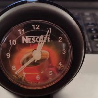 Рекламен часовник на Nescafe, снимка 2 - Антикварни и старинни предмети - 44459014