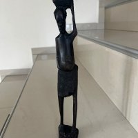 Дървена статуетка абанос от Африка, снимка 1 - Статуетки - 44240448