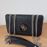 Луксозна Черна чанта  Guess  код SG-F19, снимка 1 - Чанти - 41863339