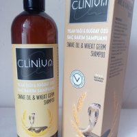 CLINIVA COSMETICS Шампоан със змийско масло и екстракт от пшеница за бърз растеж и мазна коса, снимка 1 - Продукти за коса - 40616897