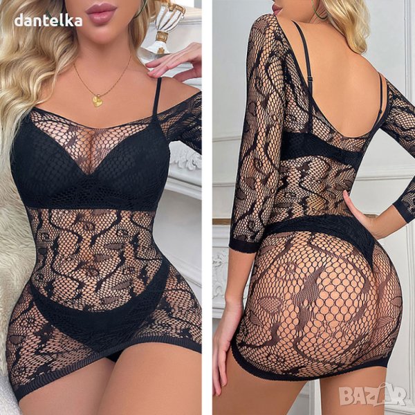 Еротична секси рокличка. Дамска мрежеста рокля. Секси рокля. Еротична рокличка. Секси бельо, снимка 1