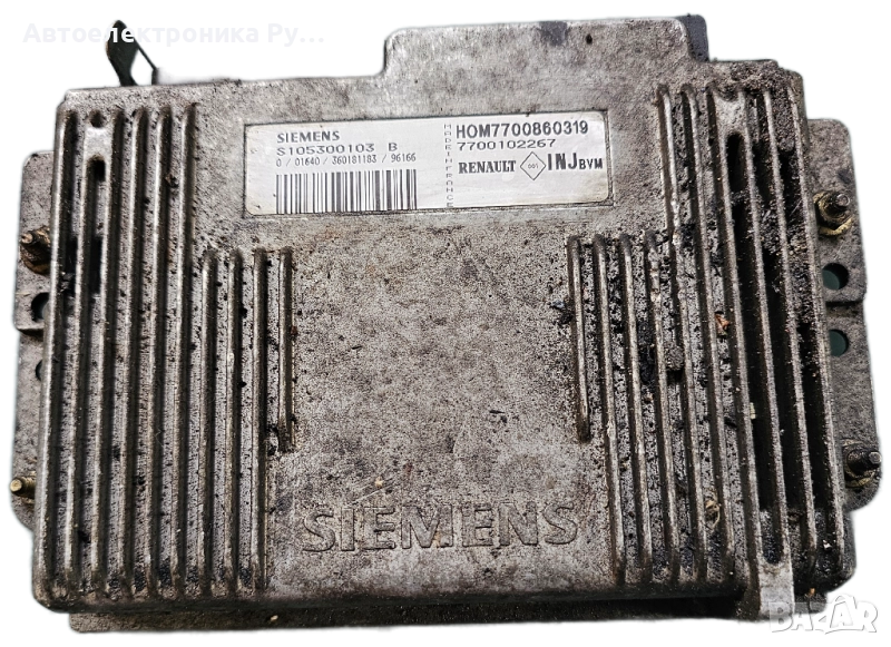 компютър RENAULT MEGANE 1.6 16V SIEMENS, S105300103 B, S105300103B, HOM 7700860319, 7700102267 , снимка 1
