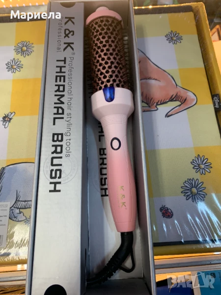 Кератинова Термочетка / Йонна Четка за Изправяне и Накъдряне, снимка 1
